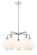 Downtown Urban Five Light Chandelier in Polished Chrome (405|516-5CR-PC-G651-8)