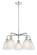 Downtown Urban Five Light Chandelier in Polished Chrome (405|516-5CR-PC-G381)
