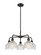 Downtown Urban Five Light Chandelier in Oil Rubbed Bronze (405|516-5CR-OB-G412)