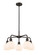 Downtown Urban Five Light Chandelier in Oil Rubbed Bronze (405|516-5CR-OB-G121-6)