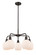 Downtown Urban Five Light Chandelier in Oil Rubbed Bronze (405|516-5CR-OB-G101)