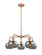 Downtown Urban Five Light Chandelier in Antique Copper (405|516-5CR-AC-G93)