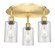 Ballston Three Light Flush Mount in Satin Gold (405|516-3C-SG-G804)