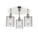 Ballston Three Light Flush Mount in Polished Nickel (405|516-3C-PN-G112)