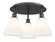 Ballston Three Light Semi-Flush Mount in Matte Black (405|516-3C-BK-GBC-81)