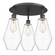 Ballston Three Light Flush Mount in Matte Black (405|516-3C-BK-G652-7)