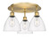 Ballston Three Light Semi-Flush Mount in Brushed Brass (405|516-3C-BB-GBD-752)