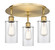 Ballston Three Light Semi-Flush Mount in Brushed Brass (405|516-3C-BB-G802)