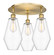 Ballston Three Light Flush Mount in Brushed Brass (405|516-3C-BB-G652-7)