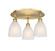 Ballston Three Light Semi-Flush Mount in Brushed Brass (405|516-3C-BB-G441)