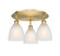 Ballston Three Light Semi-Flush Mount in Brushed Brass (405|516-3C-BB-G381)