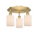 Ballston Three Light Flush Mount in Brushed Brass (405|516-3C-BB-G341)