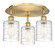 Ballston Three Light Semi-Flush Mount in Brushed Brass (405|516-3C-BB-G1113)