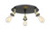 Ballston Three Light Semi-Flush Mount in Black Antique Brass (405|516-3C-BAB)