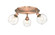 Ballston Three Light Semi-Flush Mount in Antique Copper (405|516-3C-AC-G122-6)