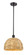 Downtown Urban One Light Pendant in Oil Rubbed Bronze (405|516-1S-OB-RBD-12-NAT)