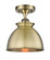 Ballston One Light Semi-Flush Mount in Antique Brass (405|516-1C-AB-M14-AB)