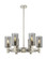 Downtown Urban LED Chandelier in Polished Nickel (405|434-6CR-PN-G434-7SM)