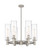 Downtown Urban LED Chandelier in Polished Nickel (405|434-6CR-PN-G434-12CL)
