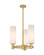 Downtown Urban LED Pendant in Brushed Brass (405|434-3CR-BB-G434-12WH)