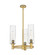 Downtown Urban LED Pendant in Brushed Brass (405|434-3CR-BB-G434-12SDY)