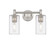 Downtown Urban LED Bath Vanity in Satin Nickel (405|434-2W-SN-G434-7CL)