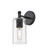 Downtown Urban One Light Wall Sconce in Matte Black (405|434-1W-BK-G434-7CL)
