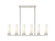 Downtown Urban LED Linear Pendant in Polished Nickel (405|429-6I-PN-G429-8WH)