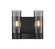 Downtown Urban Two Light Bath Vanity in Matte Black (405|429-2W-BK-G429-8SM)