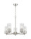 Downtown Urban LED Chandelier in Satin Nickel (405|428-5CR-SN-G428-7SDY)