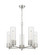 Downtown Urban LED Chandelier in Satin Nickel (405|428-5CR-SN-G428-12SDY)
