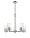 Downtown Urban LED Chandelier in Polished Nickel (405|428-5CR-PN-G428-7CL)