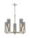 Downtown Urban LED Chandelier in Polished Nickel (405|428-5CR-PN-G428-12SM)