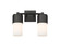 Downtown Urban Two Light Bath Vanity in Matte Black (405|428-2W-BK-G428-7WH)