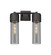 Downtown Urban Two Light Bath Vanity in Matte Black (405|428-2W-BK-G428-12SM)