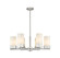Downtown Urban LED Chandelier in Satin Nickel (405|427-6CR-SN-G427-9WH)