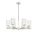 Downtown Urban LED Chandelier in Polished Nickel (405|427-6CR-PN-G427-9CL)