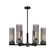 Downtown Urban LED Chandelier in Matte Black (405|427-6CR-BK-G427-14SM)