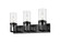 Downtown Urban LED Bath Vanity in Matte Black (405|426-3W-BK-G426-8CL)
