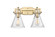 Downtown Urban Two Light Bath Vanity in Brushed Brass (405|411-2W-BB-G411-7SDY)