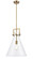 Downtown Urban One Light Pendant in Brushed Brass (405|411-1SL-BB-G411-14CL)