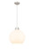 Downtown Urban Three Light Pendant in Satin Nickel (405|410-3PL-SN-G410-16WH)