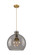 Downtown Urban Three Light Pendant in Brushed Brass (405|410-3PL-BB-G410-18SM)