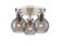 Downtown Urban Three Light Flush Mount in Satin Nickel (405|410-3F-SN-G410-7SM)