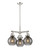 Downtown Urban Three Light Pendant in Polished Nickel (405|410-3CR-PN-G410-7SM)