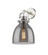 Downtown Urban One Light Wall Sconce in Satin Nickel (405|410-1W-SN-G412-8SM)