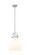 Downtown Urban One Light Pendant in Satin Nickel (405|410-1SM-SN-G412-10CL)
