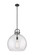 Downtown Urban One Light Pendant in Matte Black (405|410-1SL-BK-G410-18SDY)