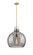 Downtown Urban One Light Pendant in Brushed Brass (405|410-1SL-BB-G410-18SM)
