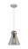 Downtown Urban One Light Pendant in Brushed Satin Nickel (405|410-1PS-SN-G411-8SM)